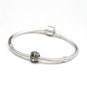 1pc Solid 925 Sterling Silver Precious Heart Charm Love Bead, Compatible with Pandora All Other Charm Bracelet, EC647