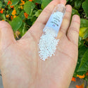 7.5g Miyuki Delica 11/0 Seed Beads, Opaque White Luster DB201