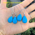 4pcs Natural Blue Howlite Imitation Turquoise Gemstone Pendants, 20x15mm Teardrop Stone Drops, G2P-T6