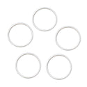 100pcs Round Circle Beading Hoops, Open Back Bezel Frame, Sterling Silver Plated Brass, Size Selections: 12mm/16mm/20mm