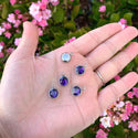 10pcs Grade A February Amethyst Purple Birthstone Charm Drops, Stainless Steel, Tarnish Resistant, 10mm, CCP30-2