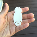 1pc Beautiful Dragon-Chasing-Sun Hand Carved White Buffalo Bone Drop Pendant, Symbol of Strength Prosperity Pendant, with Sterling Silver Bail, 2.52 Inch, BP-58