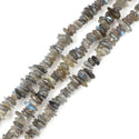 Natural Grade A Labradorite Gemstone Chip Beads, Free Form, 5mm-8mm, Hole ID 1mm, 30 Inch, GZ1-10