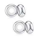 925 Sterling Silver Rubber Charm Holder Bead Stopper