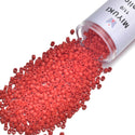 7.5g Miyuki Delica 11/0 Seed Beads, Opaque Dark Red DB723