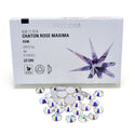 10pcs Genuine Preciosa MAXIMA Chaton Rose Round Flat Back Crystal Rhinestone, Foil Back, Crystal AB, SS48, 10.91-11.3mm, Prm-S482