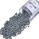 7.5g Miyuki Delica 11/0 Seed Beads, Opaque Glazed Smoke Luster DB268-1