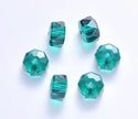 25pcs Adabele Austrian Faceted Donut Rondelle Crystal Beads #5045, Emerald Green, 8mm x 5mm, Hole ID 1.2mm, SSO-824
