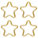5pcs Real 1/20 14K Gold Filled Closed Star Jump Rings, 10.5mm, 0.9mm/19 Gauge, JK6-H1