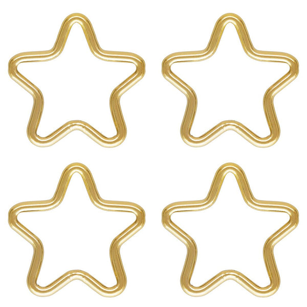 5pcs Real 1/20 14K Gold Filled Closed Star Jump Rings, 10.5mm, 0.9mm/19 Gauge, JK6-H1