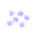 20pcs Creative Club Butterfly Crystal Glass Beads #5754, Center Drilled, Light Violet June Birthstone, 10mm, Hole ID 1mm, CCBF-4