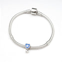 1pc Solid 925 Sterling Silver Key To Love CharmBead, Compatible with Pandora All Other Charm Bracelet, EC493