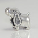 1pc Cute Solid 925 Sterling Silver Dog Charm Puppy Bead, Compatible with Pandora All Other Charm Bracelets, EC2-A2