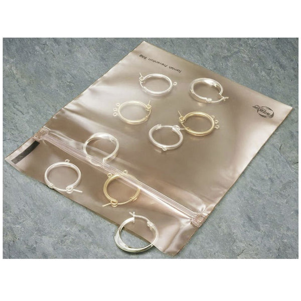 10pcs Anti Tarnish Translucent Zip Lock Jewelry Storage Bags, 4 Inch, for Jewelry Protection & Gold Silver Platinum Metal Tarnish Prevention, JK-AB3