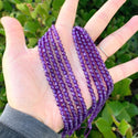 Natural Amethyst Purple Jade Gemstone Faceted Round Beads, 4mm/Small, Hole ID 0.9mm, 2 Strands/28 Inch Total, GH-B17