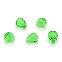 24pcs Adabele Austrian Faceted Teardrop Crystal Beads #5500, Peridot Green, 12mm x 10mm, Hole ID 1.2mm, SST-1216