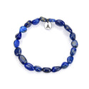 1 Strand Stretch Natural Blue Lapis Lazuli Free Form Gemstone Bracelet, 5-8mm Small Beads, Length Selections: 7 inch/7.5 inch