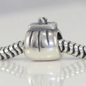 1pc Solid 925 Sterling Silver Cute Purse Bead Charm, Compatible with Pandora All Other Charm Bracelet, EC103
