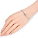 1pc Real 925 Sterling Silver Star Flower Bead Charm, Compatible with Pandora All Other Charm Bracelet, EC6-B2