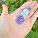 7.5g Miyuki Delica 11/0 Seed Beads, Opaque Dark Lavender DB660