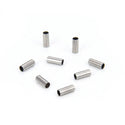 200pcs 304 Stainless Steel Round Tube Connectors 5mm Long, 0.5mm Hole