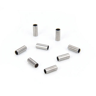 200pcs 304 Stainless Steel Round Tube Connectors 5mm Long, 0.5mm Hole