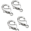 20pcs Tarnish Resistant Lobster Claw Clasps, Sterling Silver Plated Brass, Size Selections: 10mm/12mm/15mm/20mm