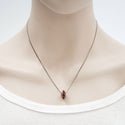 1pc Solid 925 Sterling Silver Flower Charm Lucky Red Stone Bead, Compatible with Pandora All Other Charm Bracelet, EC179
