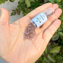 7.5g Miyuki Delica 11/0 Seed Beads, Copper-Lined Crystal Clear DB37