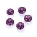 24pcs Adabele Austrian Faceted Rondelle Crystal Beads #5040, Amethyst, Size Selections: 6x4mm, 8x6mm, 10x8mm