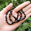 1 Strand Stretch Natural Black Tourmaline Free Form Gemstone Bracelet, 7-10mm Beads, Length Selections: 7 inch/7.5 inch