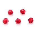 24pcs Adabele Austrian Faceted Helix Spiral Irregular Crystal Beads #5020, Siam Red, 6mm, Hole ID 1mm, SSH-605