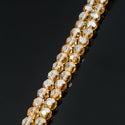 200pcs Creative Club Faceted Round Crystal Glass Beads, Golden Shadow, 6mm (0.24 inch), Hole ID 1mm, CC2R628