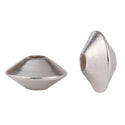 10pcs 925 Sterling Silver Saucer Rondelle Spacer Beads, 8mm, Hole ID 2mm, SS53