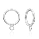20pcs 925 Sterling Silver Closed Jump Ring OT Link Connectoras, 6mm, 0.6mm/22 Gauge, SS254-1