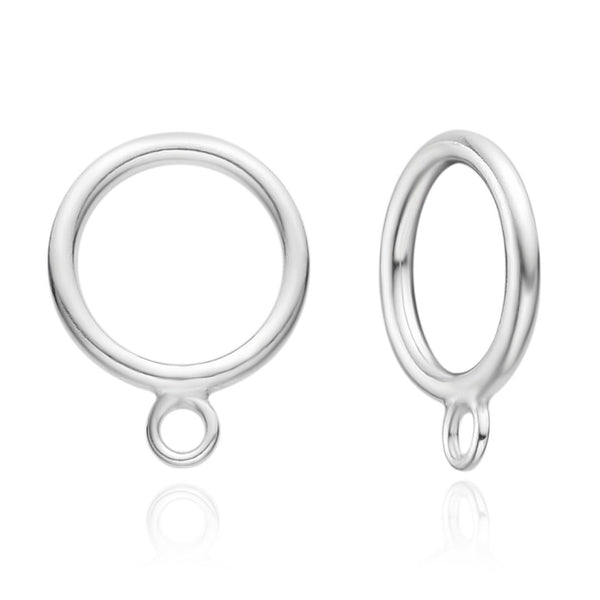 20pcs 925 Sterling Silver Closed Jump Ring OT Link Connectors, 1mm/18 Gauge Thick, Size Selections: 6mm/8mm