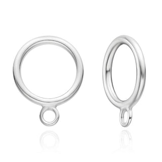 20pcs 925 Sterling Silver Closed Jump Ring OT Link Connectors, 6mm, 0.8mm/20 Gauge, SS254-2