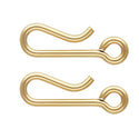 2pcs Real 1/20 14K Gold Filled 14.2mm Hook Clasps, Open Ring, 14.2mm, JK3-F1