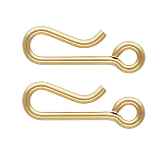 2pcs Real 1/20 14K Gold Filled 14.2mm Hook Clasps, Open Ring, 14.2mm, JK3-F1