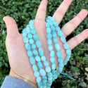 Natural Amazonite Amazonstone Gemstone Oval Tumbled Pebble Beads, Irregular, 8mm to 12mm, Hole ID 1mm, 15 Inch/1 Strand, GZ12-6