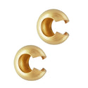 20pcs Real 1/20 14K Gold Filled Crimp Bead Knot Cover, Size Selections: 3mm/4mm