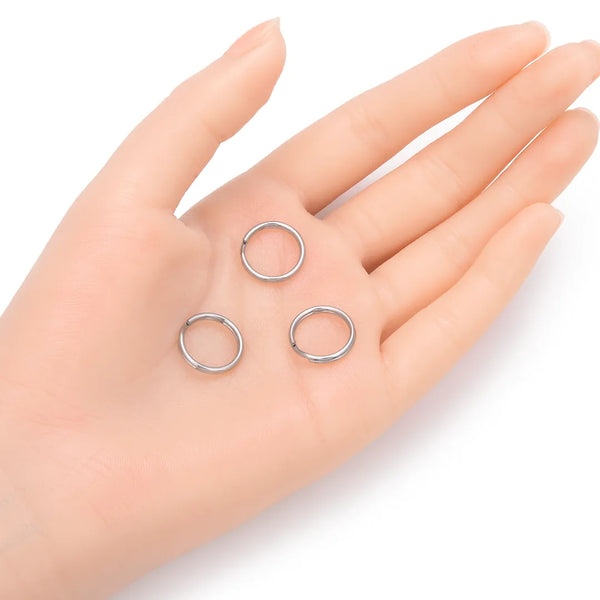 100pcs 304 Stainless Steel Split Rings – 1.2mm Wire (15mm/20mm)