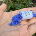 30g Miyuki Delica 11/0 Seed Beads, Opaque Matte Rainbow Cyan Blue DB1597