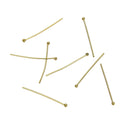 200pcs Raw Brass Ball Head Pins, Unplated/Uncoated, 0.8mm/20 Gauge, Size Selections: 22mm/26mm/30mm/35mm/40mm/50mm