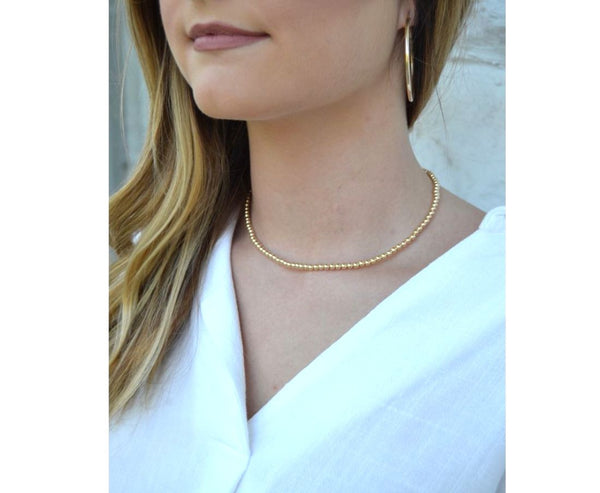 1pc 925 Sterling Silver Ball Link Chain Necklace, Tarnish Resistant Rhodium Plated, 4mm, Large Thick, Length Selections: 18 inch/20 inch