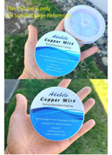 2 Rolls Premium Tarnish Resistant Round Jewelry Raw Copper Wire, Wire Gauge Selections: 0.5mm/0.6mm/0.7mm/0.8mm/1mm