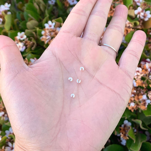 100pcs Crimp Bead Knot Covers, Crimp End Caps, Sterling Silver Plated Brass, Size Selection: 3mm/4mm/5mm/6mm