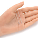 1pc 925 Sterling Silver Chain Extender with Clasp, Round Link Chain Extension, Length Selections: 2 inch/3 inch/4 inch/5 inch/6 inch