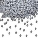 30g Miyuki Delica 11/0 Seed Beads, Matte Rainbow Shark Fin Grey DB2320