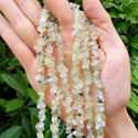 Natural Green Prehnite Crystal Gemstone Chip Beads, Free Form, 5mm-8mm, Hole ID 1mm, 1 Strand/31 Inch, GZ1-4